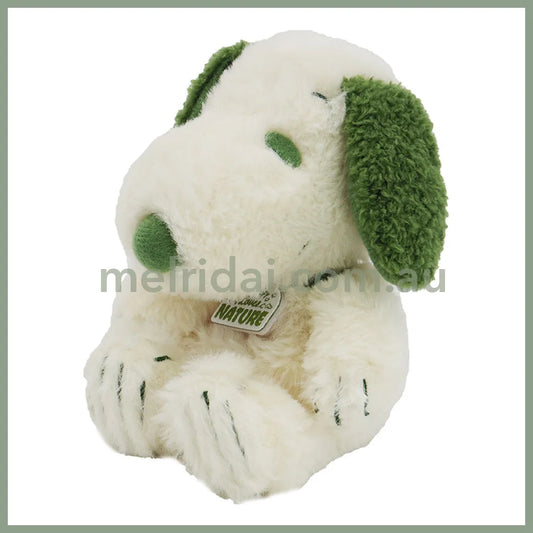 Peanut | Snoopy Plush Doll Toy H14×W13×D13Cm (Nature Fuwakuta) 史努比 毛茸茸抹茶色玩偶/公仔