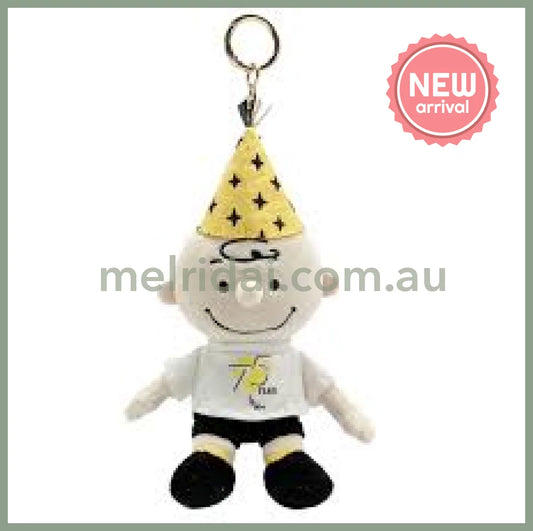 PEANUTS | Charlie Brown Hat Plush Keychain Bag Charm 16 x 10 x 6cm (75th Party)