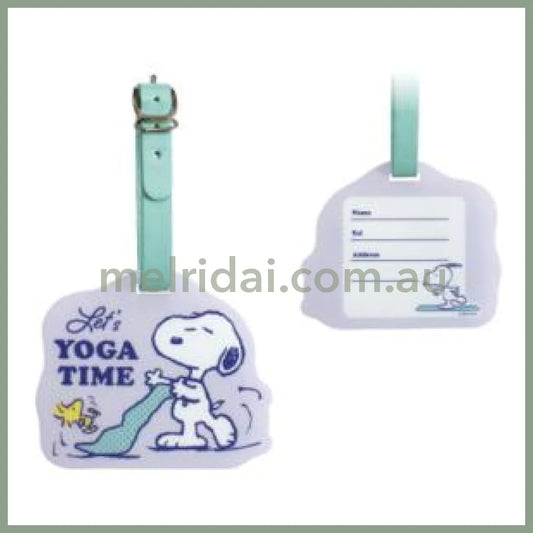 PEANUTS | Snoopy Acrylic Luggage Tag H82×W98×D3mm (Yoga Time)