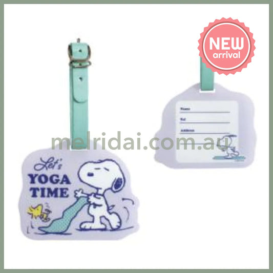 PEANUTS | Snoopy Acrylic Luggage Tag H82×W98×D3mm (Yoga Time)