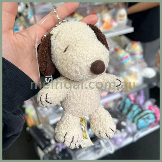 PEANUTS | Snoopy Bag Charm Plush Keychain 115×160×100mm (Mocha)