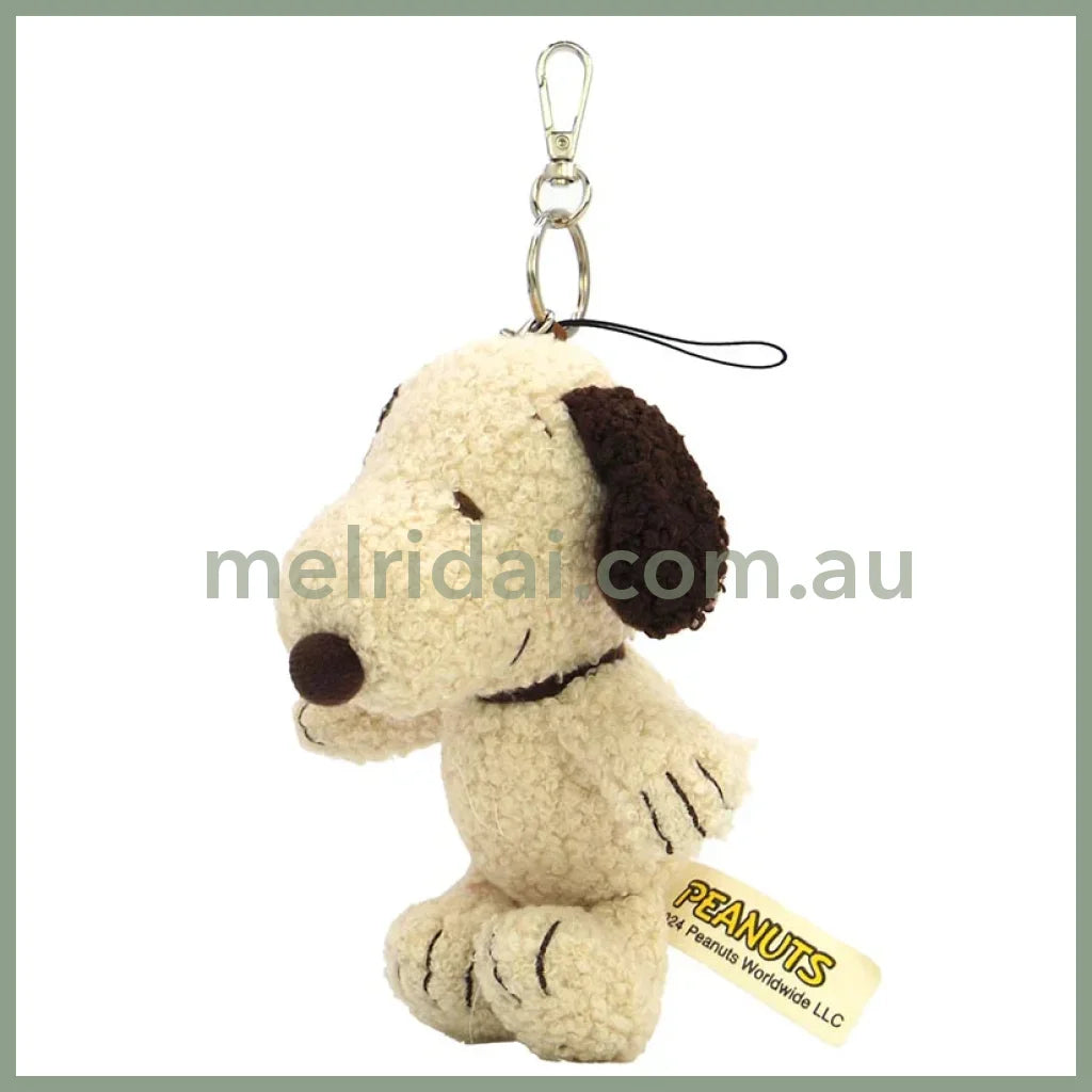 PEANUTS | Snoopy Bag Charm Plush Keychain 115×160×100mm (Mocha)