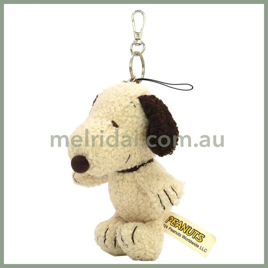 PEANUTS | Snoopy Bag Charm Plush Keychain 115×160×100mm (Mocha)