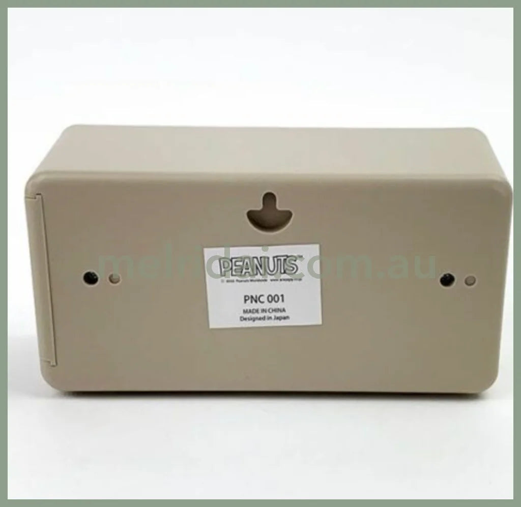 Peanutssnoopy Clock Pata-Pata Beige 9.3*17.6*6.9Cm