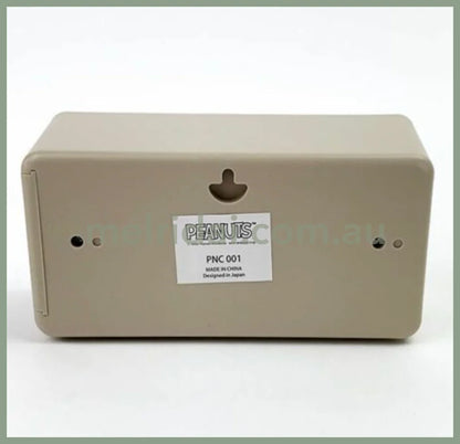 Peanutssnoopy Clock Pata-Pata Beige 9.3*17.6*6.9Cm