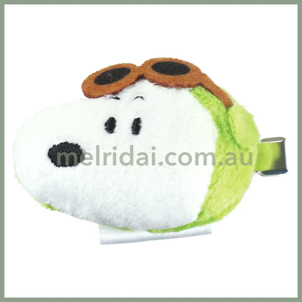 PEANUTS | Snoopy Fluffy Hair Clip 35x55x25mm (Flying Ace / Pilot)