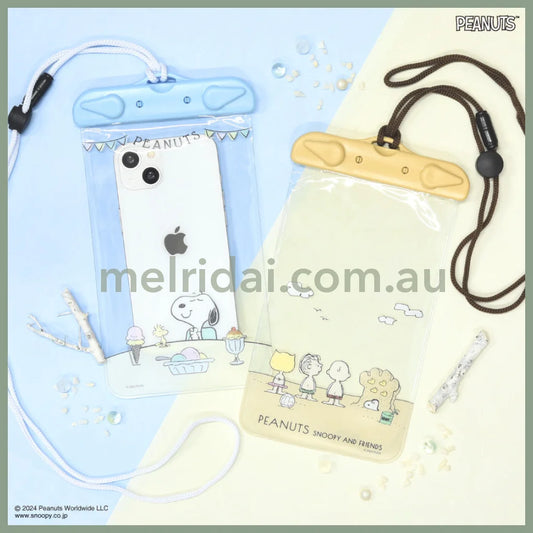Peanuts | Snoopy Gourmandise Waterproof Pouch H216Mm×W121Mm×D12Mm 史努比 可斜挎手机/电子产品/小物品 防水袋/保护套