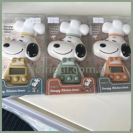 Peanuts｜Snoopy Kitchen Timer 史努比 主厨造型 可站立厨房计时器 冰箱贴 73×145×25Mm