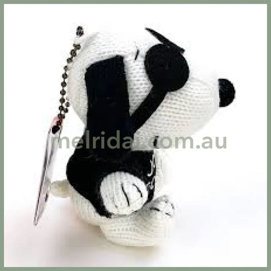 Peanuts | Snoopy Knit Mascot Holder Plush Keychain H9 X W9 D7Cm (Joe Cool)