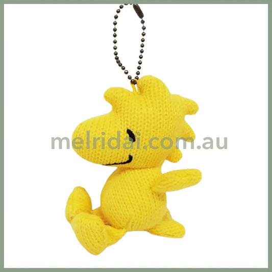 PEANUTS | Snoopy Knitted Mascot Stuffed Keychain 8.5 x 4 x 7cm (Woodstock)