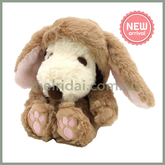 PEANUTS | Snoopy Lop Ear Bunny Plush Toy Plush Doll 12 x 17 x 15 cm (Brown)