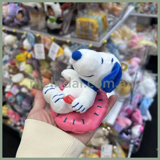 PEANUTS | Snoopy Mascot Holder Plush Keychain Bag Charm H11×W8.5×D8cm (Chill Life)
