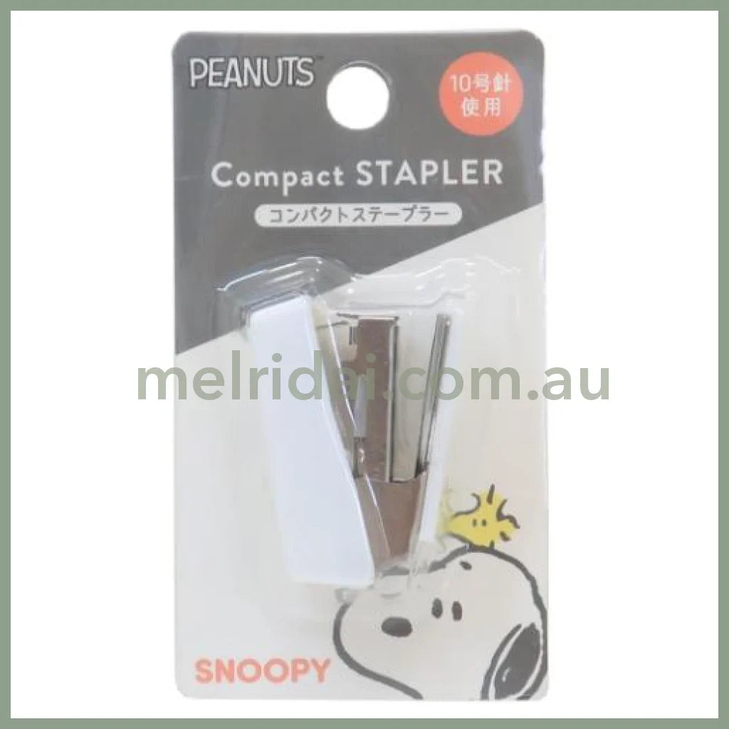 PEANUTS | Snoopy Mini Compact Stapler 38×17×25mm (White Face)