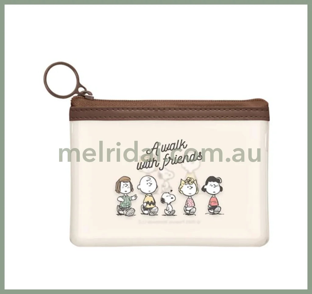Peanutssnoopy Mini Pouch W125×H90×D13Mm Brown