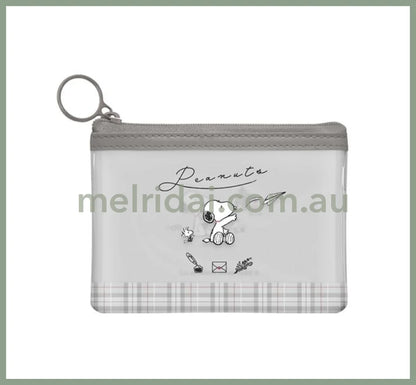Peanutssnoopy Mini Pouch W125×H90×D13Mm Gray