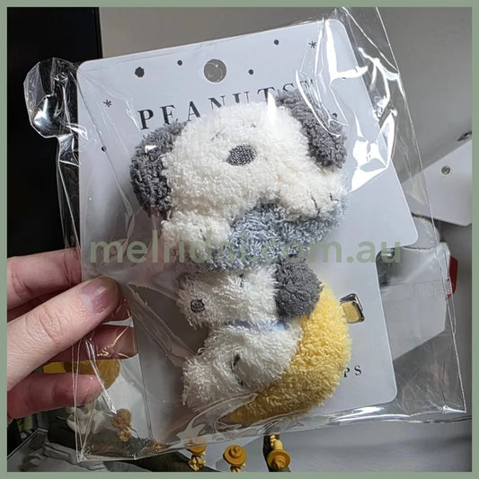 PEANUTS | Snoopy & Olaf Fluffy Hair Clip Set (Exhibition Limited)