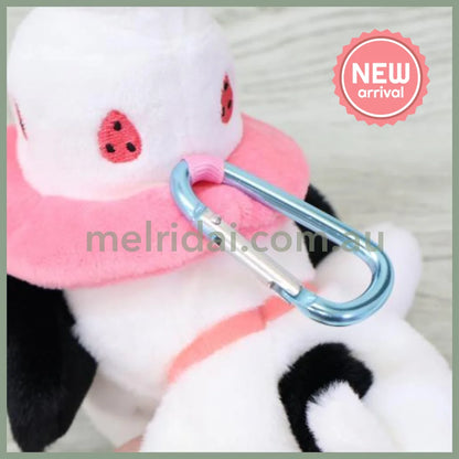 PEANUTS | Snoopy Plush Plush Keychain Eco Bag 270×480×160mm (75th Anniversary Cake Hat)