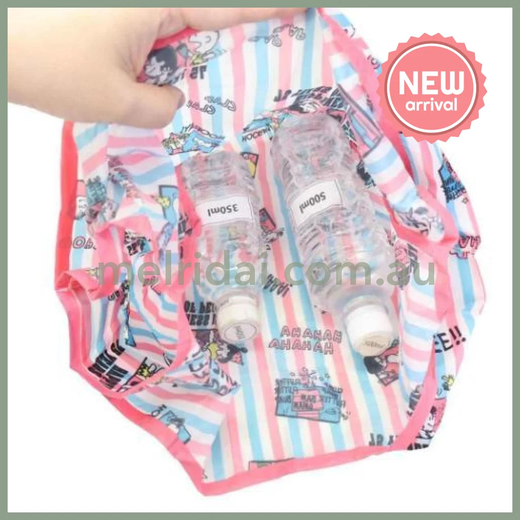 PEANUTS | Snoopy Plush Plush Keychain Eco Bag 270×480×160mm (75th Anniversary Cake Hat)