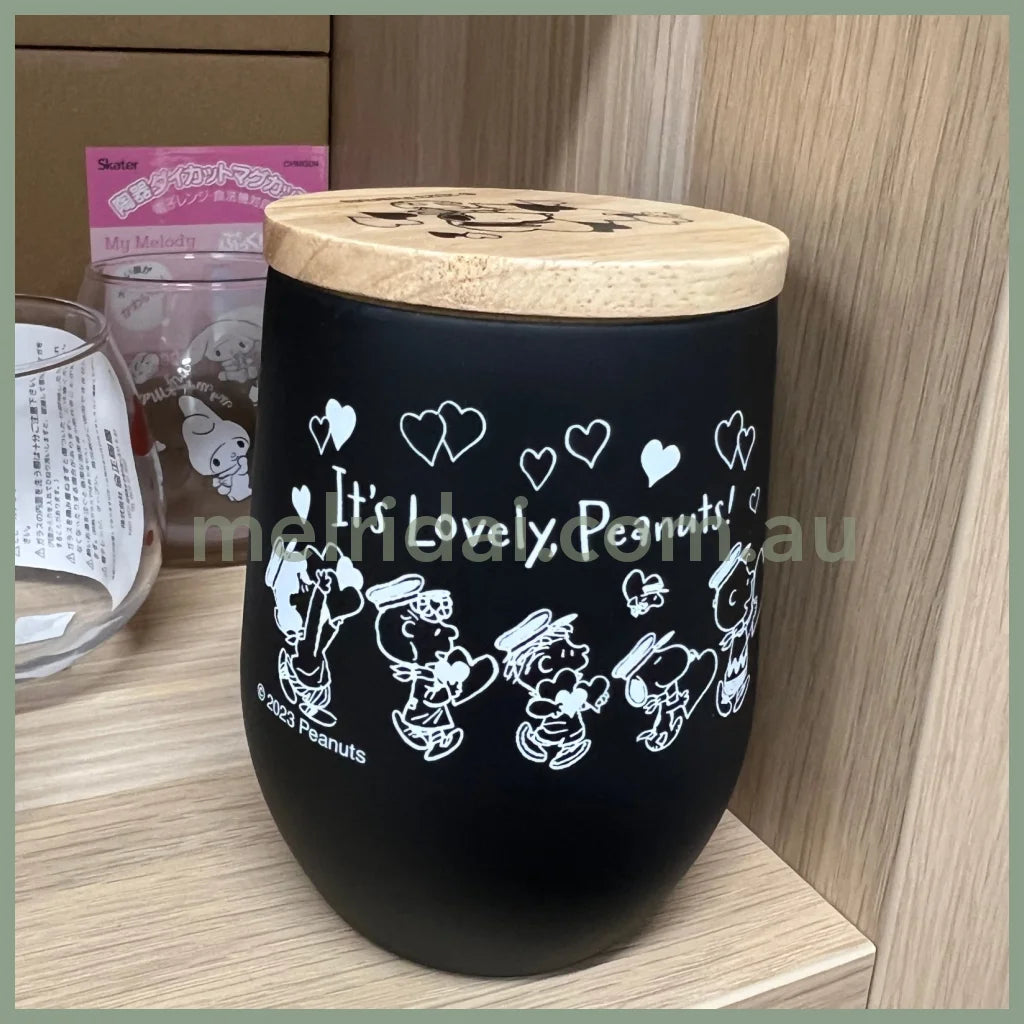 Peanuts | Snoopy Stainless Bottle With Wooden Lid