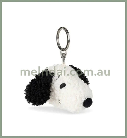 PEANUTS x Bon Ton Toys | Snoopy ECO Tiny Teddy Cream keychain 4.5 cm (Handmade with Love)
