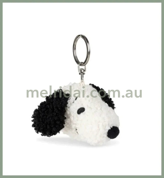 PEANUTS x Bon Ton Toys | Snoopy ECO Tiny Teddy Cream keychain 4.5 cm (Handmade with Love)