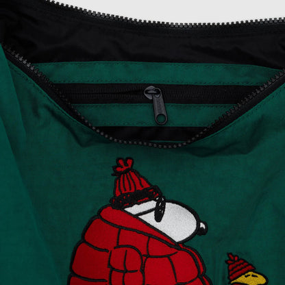 Medium Nylon Crescent Bag - Snoopy & Woodstock