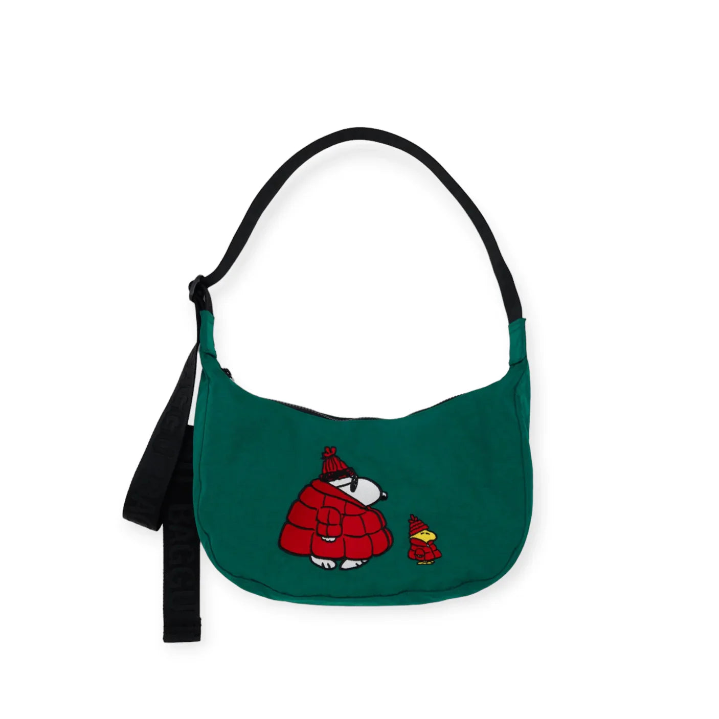 Medium Nylon Crescent Bag - Snoopy & Woodstock