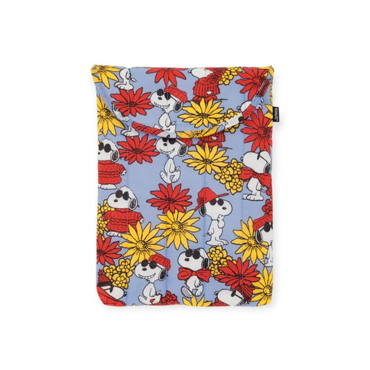 Puffy Laptop Sleeve 13’’/14’’ - Floral Snoopy