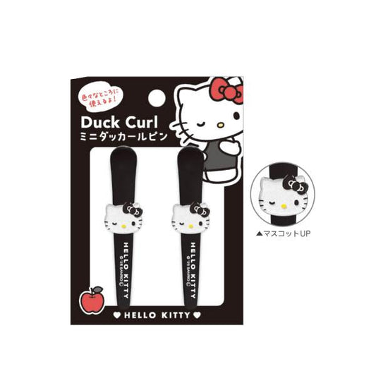 SANRIO | Hello Kitty Mini Duck Curl Hair Clip Set 76×10×15m (Black)
