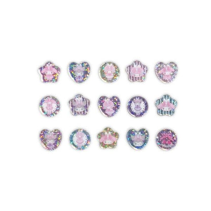 SANRIO | Crystal Stickers Glass Beads Stickers 190×190×2mm (My Melody♡Kuromi♡My Sweet Piano Bunnies Ballerina)