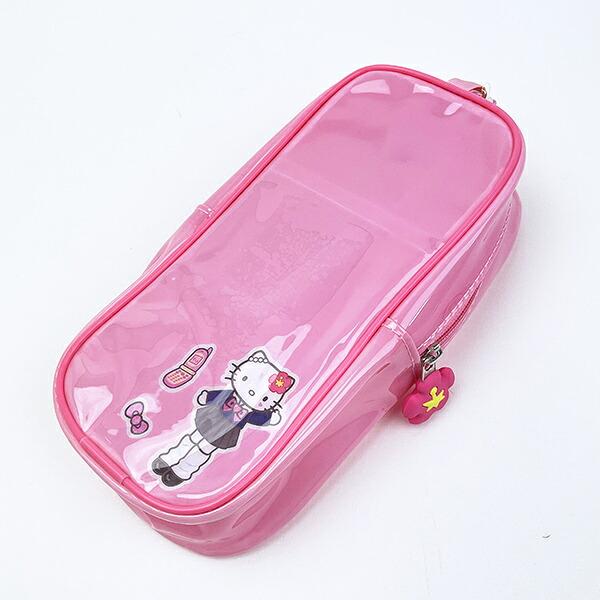 SANRIO | Hello Kitty Style Up Flip Phone Style Long Clear Accessory Case with Carabiner 192×80×50mm (Gogo Gal Collection )
