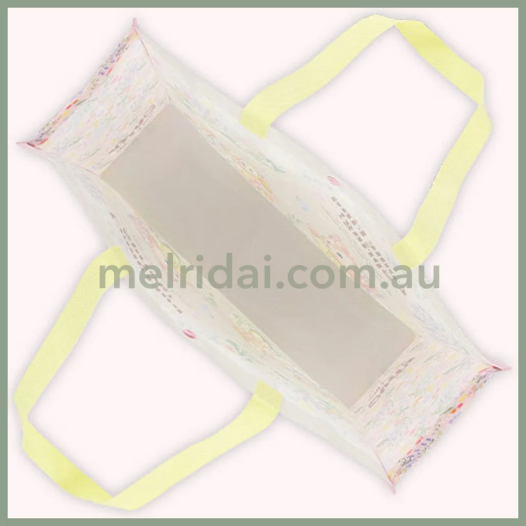 【Pick Up Only】Disney | Shopping Bag 35×45×14Cm (Come Find Spring!) 东京迪士尼 编织购物袋/蛇皮袋/按扣（春日系列）