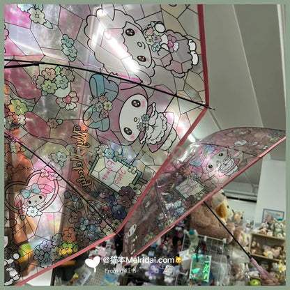 【Pick Up Only】Sanrio | Umbrella 60Cm 日本三丽鸥 玻璃手绘风 透明雨伞 超美