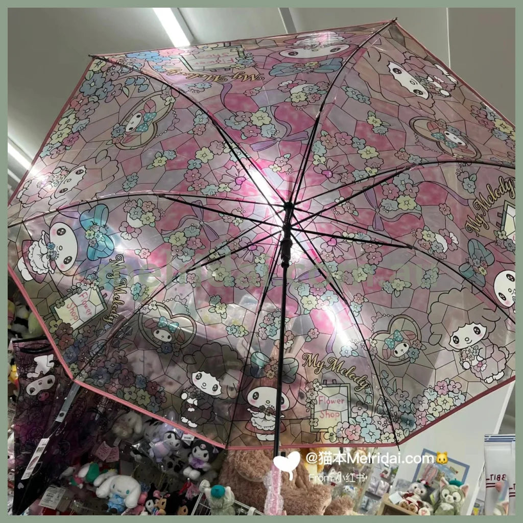 【Pick Up Only】Sanrio | Umbrella 60Cm 日本三丽鸥 玻璃手绘风 透明雨伞 超美 My Melody