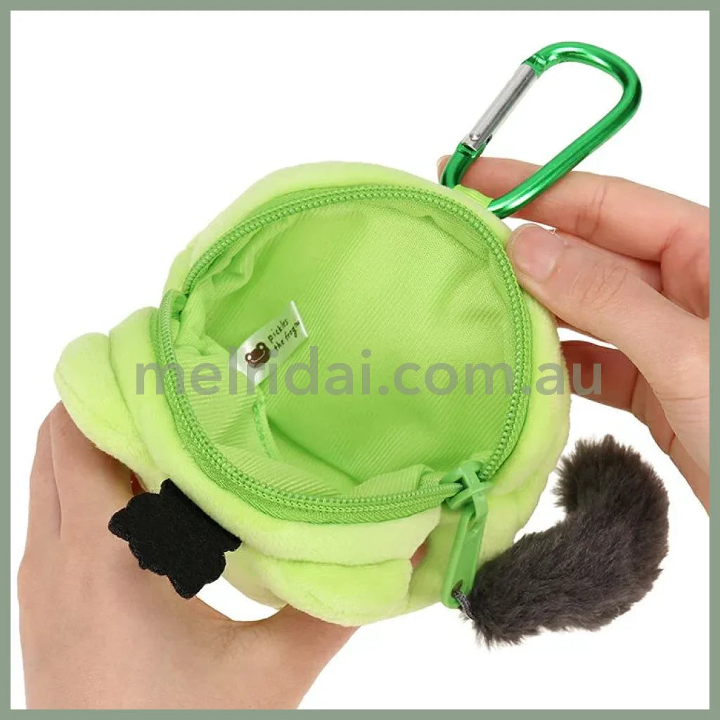 Pickles the Frog | Bag Charm Carabiner Pouch with Pierre Basic 90×120×35mm