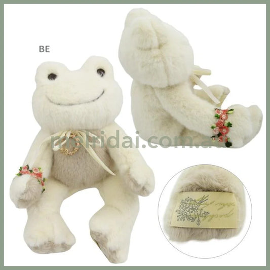 Pickles the Frog | Bean Doll Plush Toy 15.5×13×14cm (Enchante Beige)