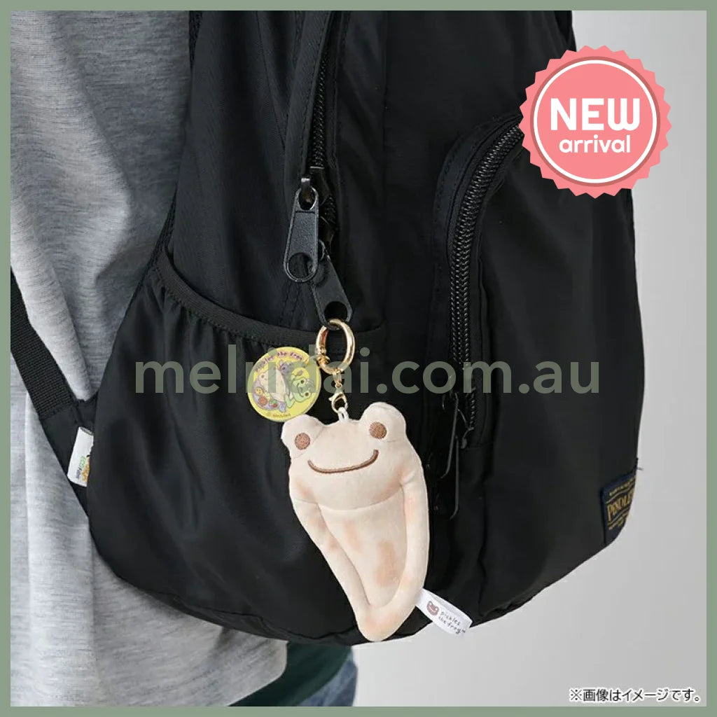 Pickles the Frog | Carabiner Plush Keychain Bag Charm 105×60×25mm (Naan Smile Curry House)