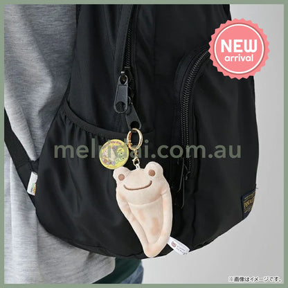 Pickles the Frog | Carabiner Plush Keychain Bag Charm 105×60×25mm (Naan Smile Curry House)