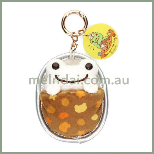 Pickles the Frog | Carabiner Plush Keychain Bag Charm 90×70×40mm (Naan Smile Curry House)