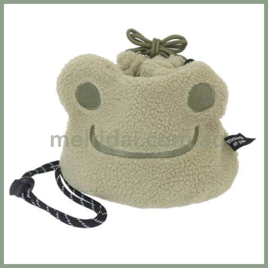Pickles The Frog | Drawstring Bag Shoulder H18×W20×D14Cm