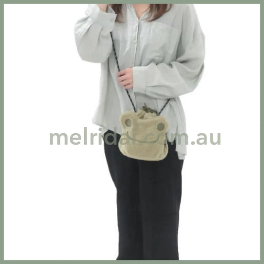 Pickles The Frog | Drawstring Bag Shoulder H18×W20×D14Cm
