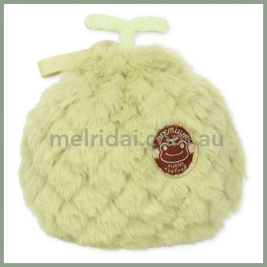 Pickles the Frog | Drawstring Pouch Always Fruits H17.5×W13×D8.5cm (Melon)