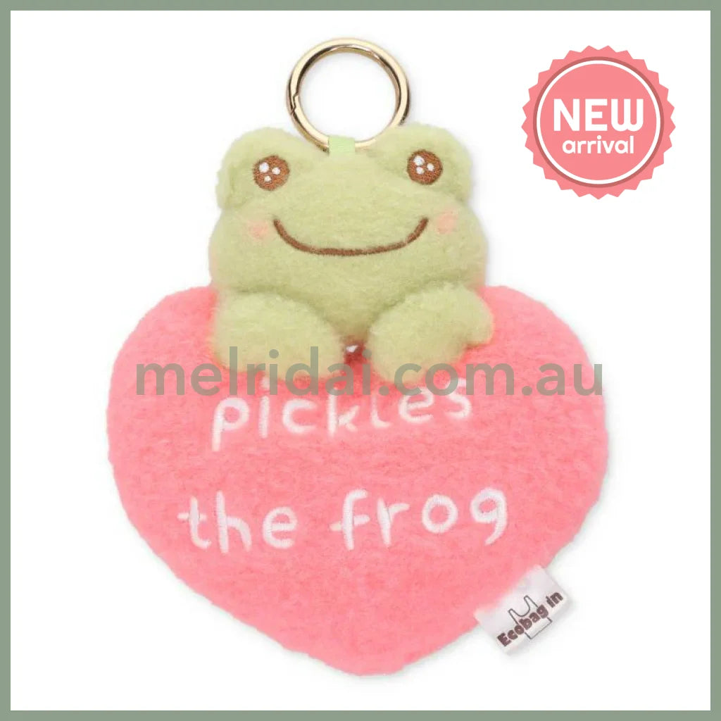 Pickles the Frog | Eco Shopping Tote Bag 720×290mm & Bag Charm 145×130×50mm (Smile Heart)