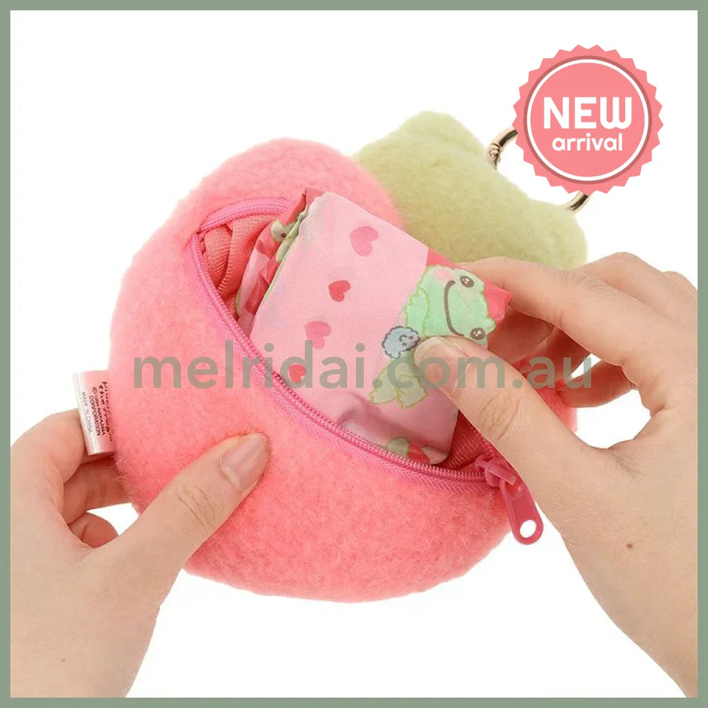Pickles the Frog | Eco Shopping Tote Bag 720×290mm & Bag Charm 145×130×50mm (Smile Heart)