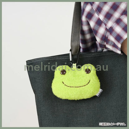 Pickles the Frog | Eco Shopping Tote Bag Bag Charm with Carabiner (Face Green)