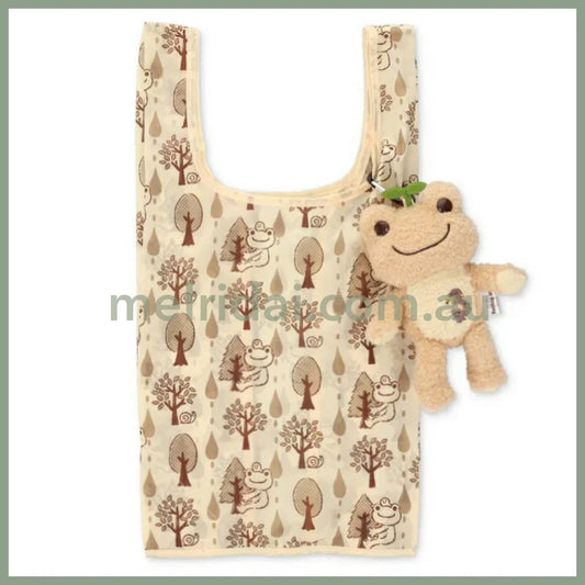 Pickles the Frog | Eco Shopping Tote Bag Bag Charm with Carabiner (Golden Eagle)