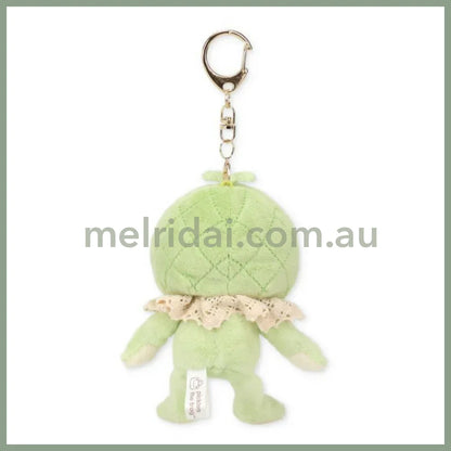 Pickles the Frog | Mascot Holder Plush Keychain Always Fruits 15×7×4.5cm (Melon)