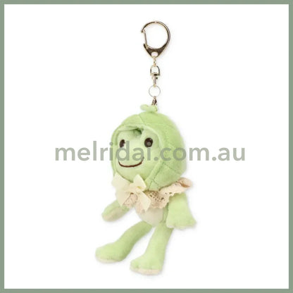 Pickles the Frog | Mascot Holder Plush Keychain Always Fruits 15×7×4.5cm (Melon)
