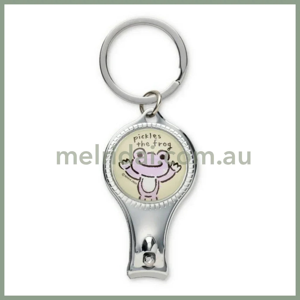 Pickles the Frog | Nail Clippers Friends 60×32×10mm (Crayon Touch Pink)