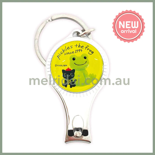 Pickles the Frog | Nail Clippers Friends 60×32×10mm (Puffy Green Yellow)